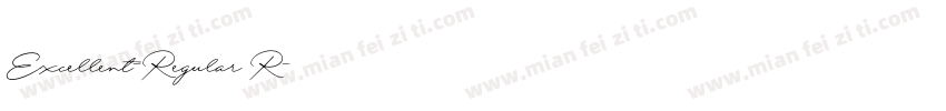 Excellent-Regular R字体转换